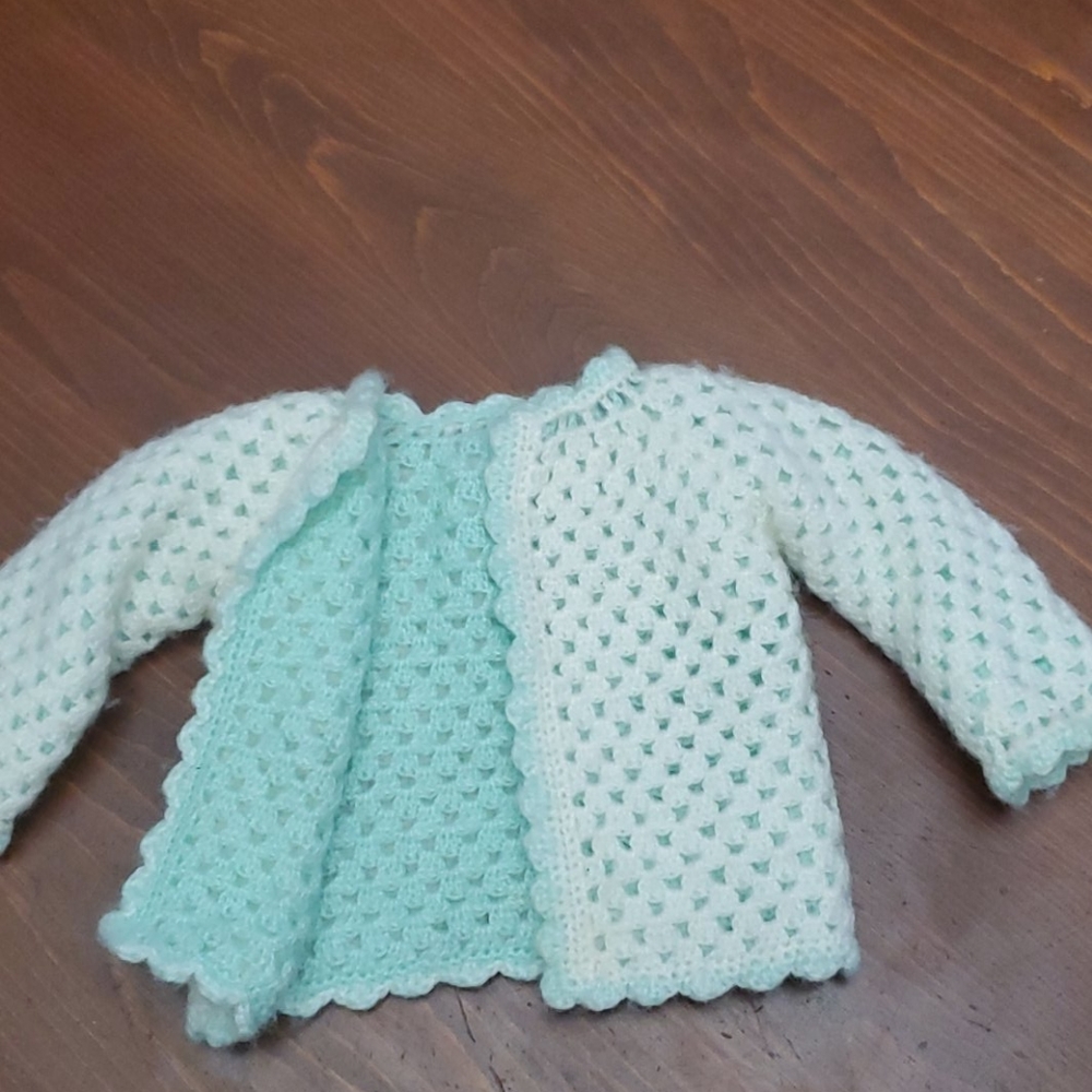 Handmade baby wool cardigan